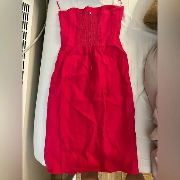 Reformation hot pink/fuchsia midi tube dress - Picture 2 of 4